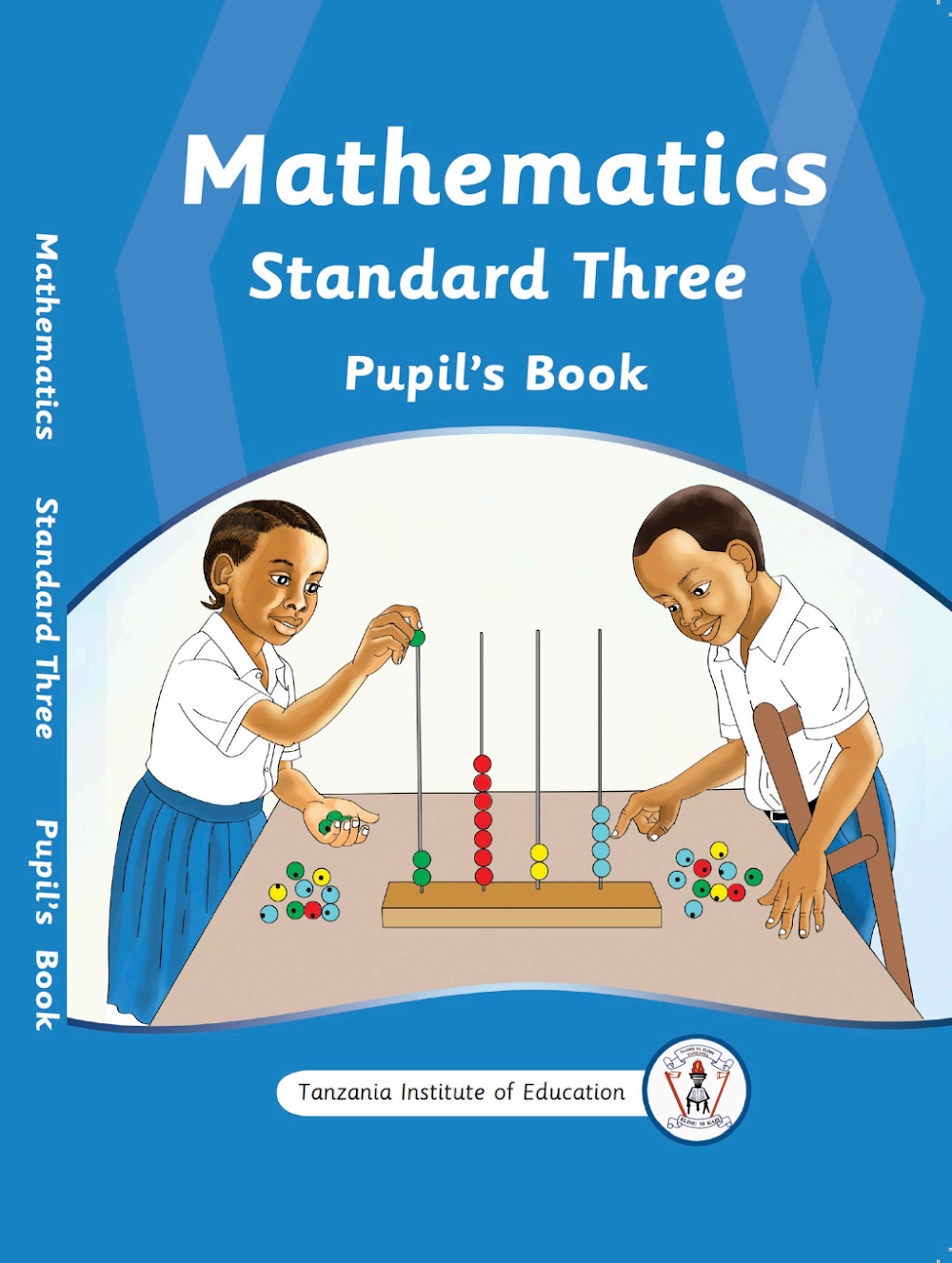 Official Mathematics Standard Three Textbook Cover By Tie Tanzania