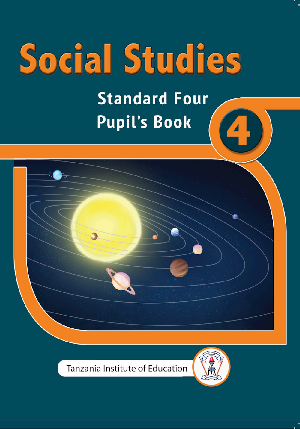 Official Social Studies Standard Four Textbook Cover By Tie Tanzania