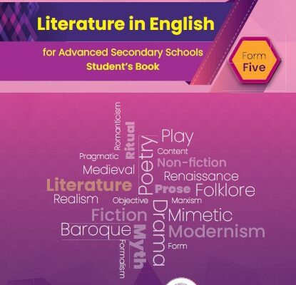 Form Five Literature In English Student Textbook Tie Book New Syllabus For Tanzanian Advanced Level Secondary Schools