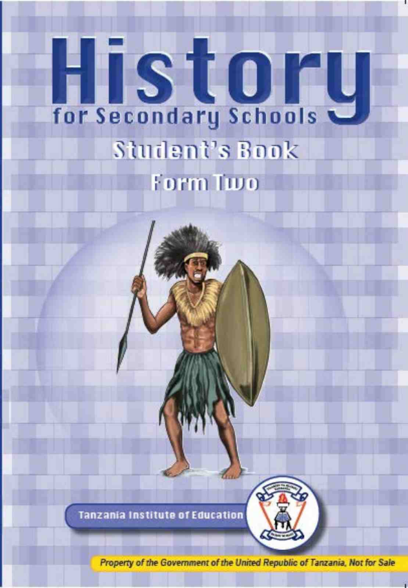 Form Two History Student Textbook Tie Book New Syllabus For Tanzanian Ordinary Level Secondary Schools
