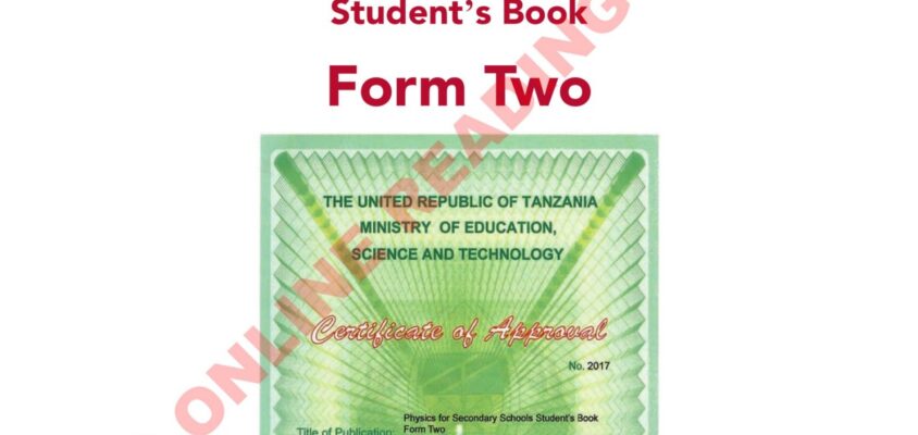 Physics Form Two Tie Book Pdf Tanzania Ordinary Secondary School Curriculum