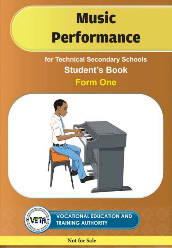 Form One Music Performance Tie Book Cover